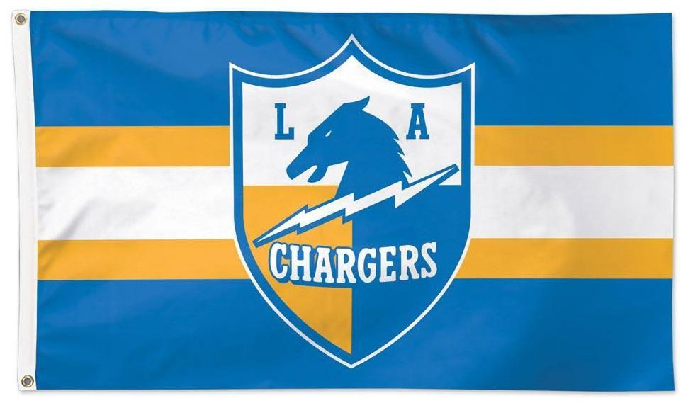 Los Angeles Chargers Flag 3x5 Retro Classic 46222120 Heartland Flags