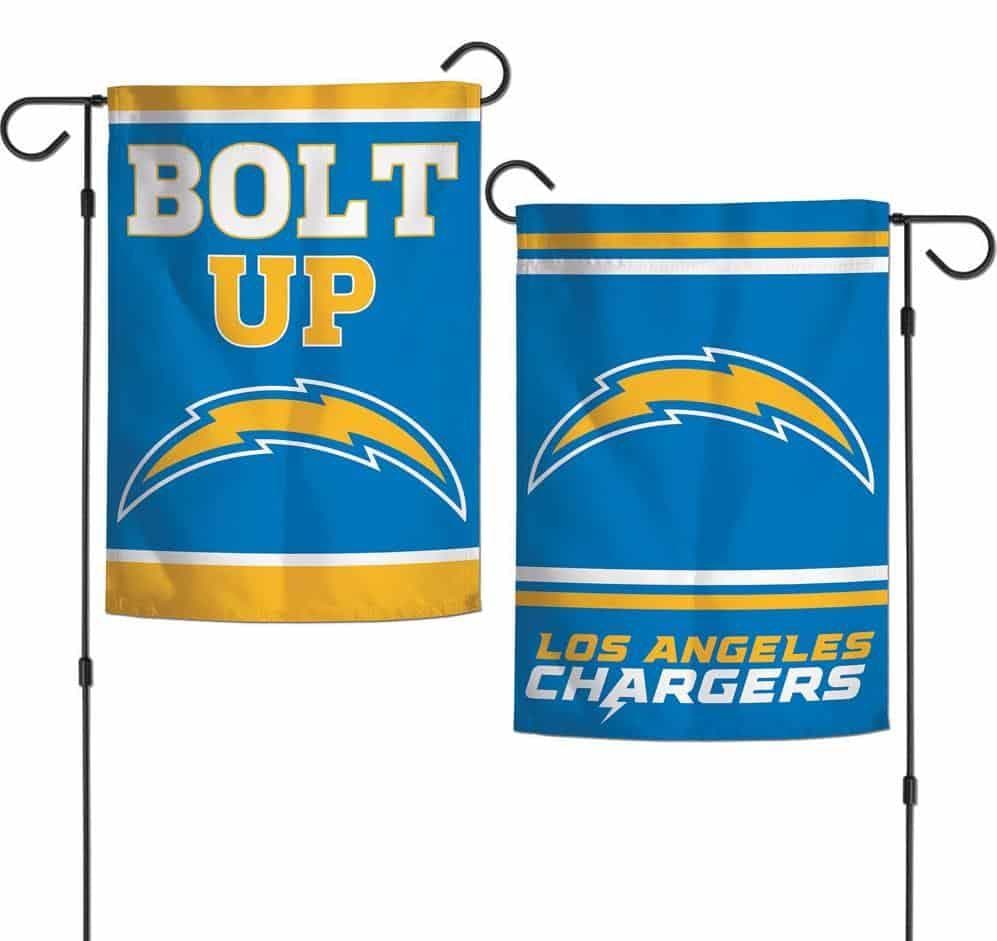 Los Angeles Chargers Garden Flag 2 Sided Bolt Up Slogan 75832120 Heartland Flags