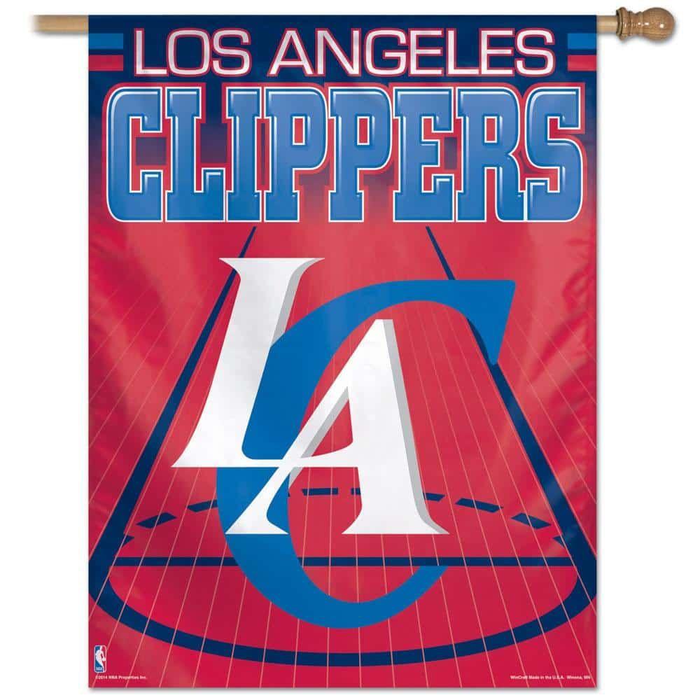 Los Angeles Clippers Flag 27x37 NBA Vertical House Banner Pole sleeve 15106814 Heartland Flags