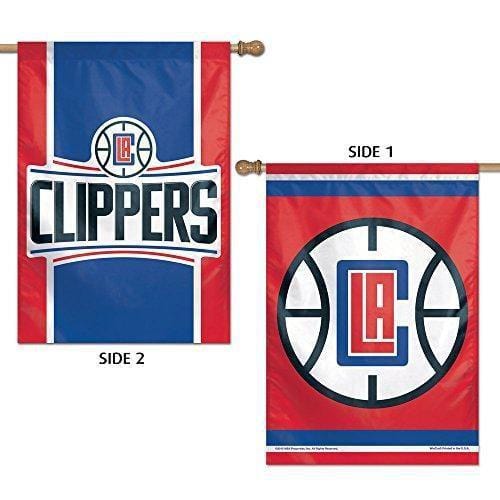 Los Angeles Clippers Flag 28x40 LA 2 Sided Vertical House Banner TWO Designs 93129015 Heartland Flags