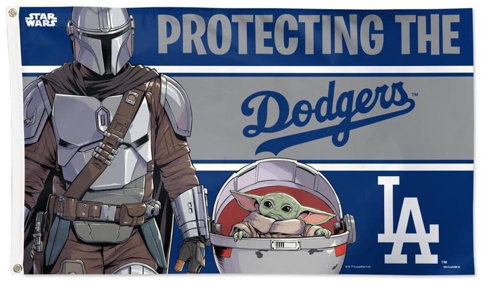Los Angeles Dodgers Flag 3x5 Protecting The Dodgers Star Wars 27820321 Heartland Flags