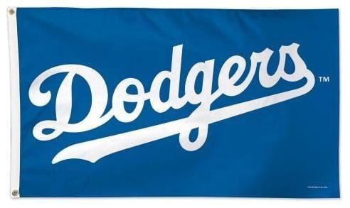 Los Angeles Dodgers Flag 3x5 Wordmark Logo 02491115 Heartland Flags