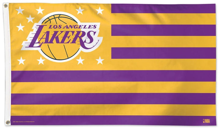 Los Angeles Lakers Flag 3x5 Americana Stars Stripes 91345117 Heartland Flags