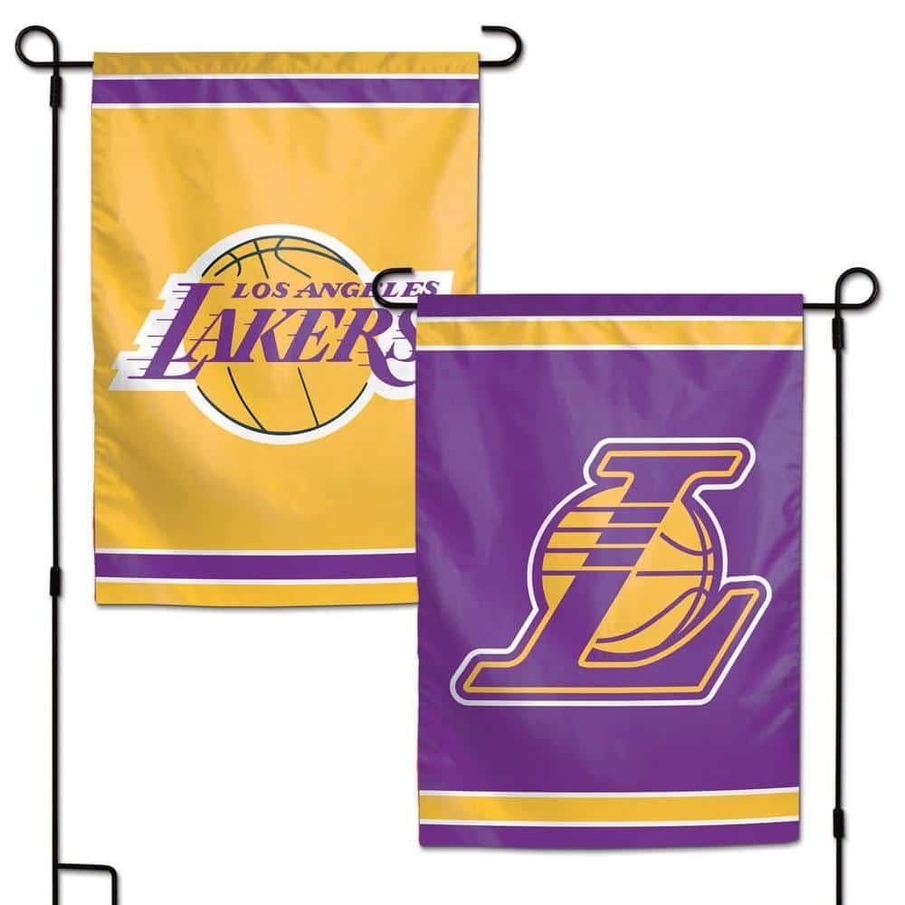 Los Angeles Lakers Garden Flag 2 Sided Logo 85348017 Heartland Flags