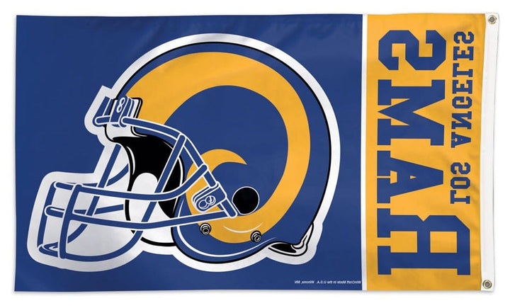 Los Angeles Rams Flag 3x5 Retro Helmet 55867116 Heartland Flags