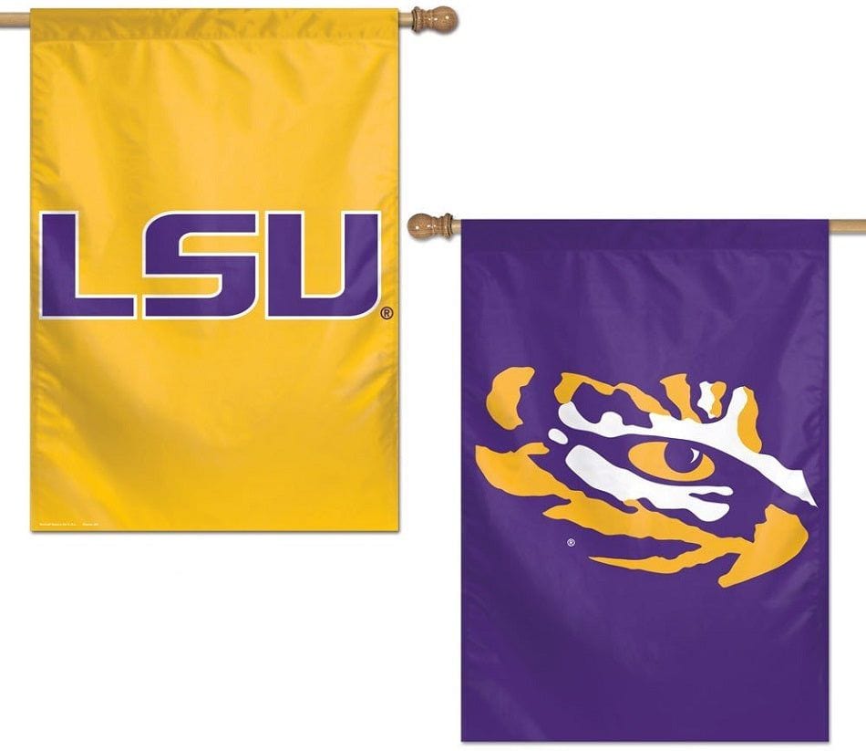 LSU Tigers Flag 2 Sided Vertical House Banner Tiger Eye 01760013 Heartland Flags