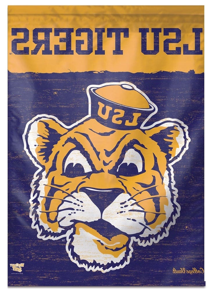 LSU Tigers Flag Throwback Logo House Banner 74399017 Heartland Flags