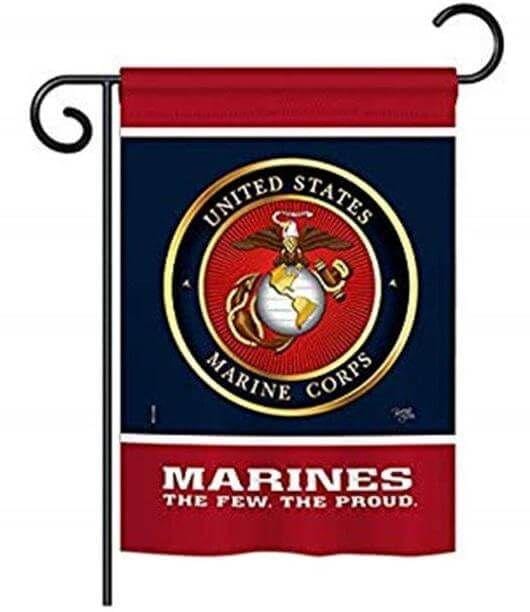 Marines The Few The Proud Garden Flag 2 Sided 58406 Heartland Flags