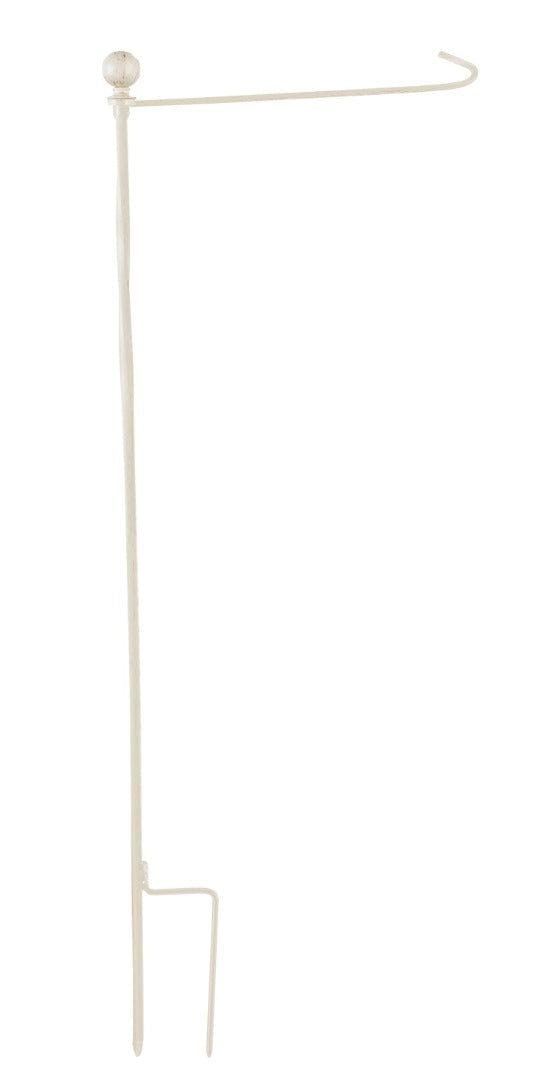 Metal Twist Brushed Ivory Garden Stand 20178 Heartland Flags