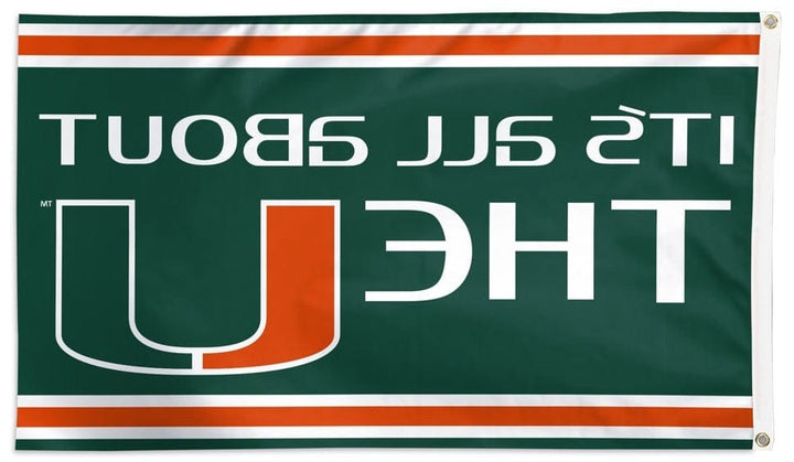 Miami Hurricanes Flag 3x5 Its All About The U Logo 37289321 Heartland Flags