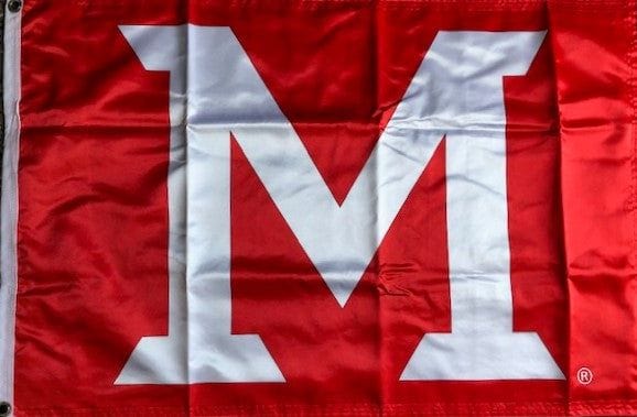 Miami of Ohio Redhawks Flag 2 Sided 2x3 M Logo 899337 Heartland Flags