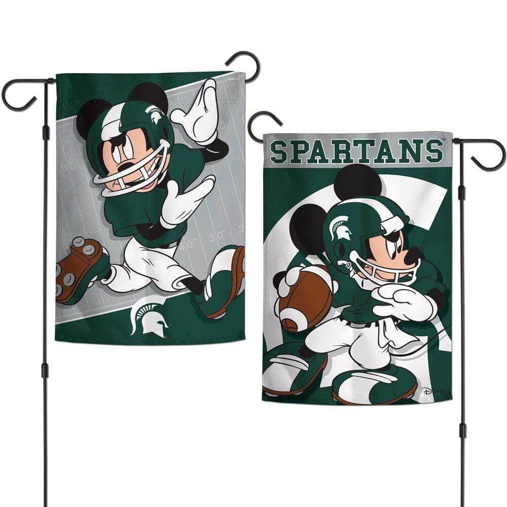 Michigan State Mickey Mouse Garden Flag 2 Sided Disney 83968117 Heartland Flags