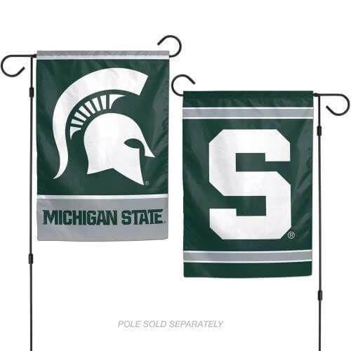 Michigan State Spartans Garden Flag 2 Sided Double Logo 16135017 Heartland Flags
