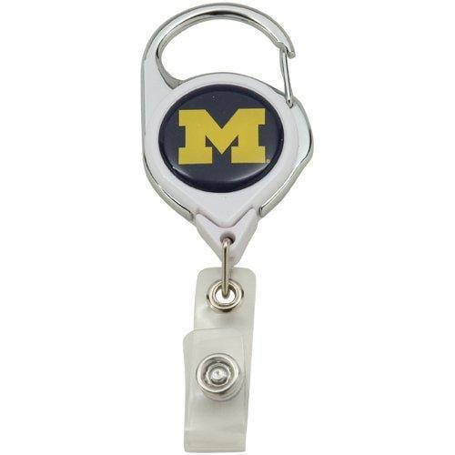 Michigan Wolverines Reel 2 Sided Name ID Badge Holder 47066011 Heartland Flags