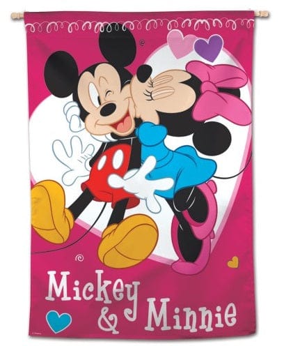 Mickey and Minnie Mouse Valentine Banner 94347118 Heartland Flags