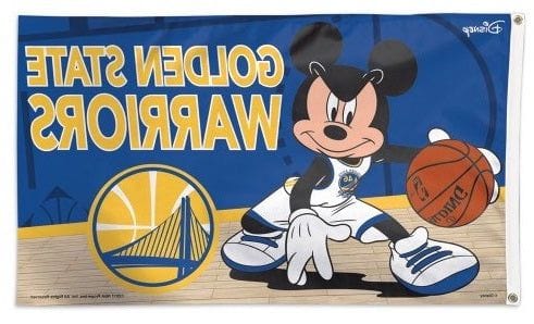 Mickey Mouse Golden State Warriors Flag 3x5 87212118 Heartland Flags