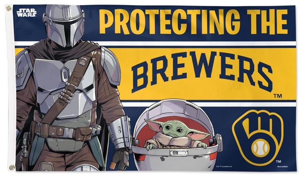Milwaukee Brewers Flag 3x5 Protecting The Brewers Star Wars 27817421 Heartland Flags