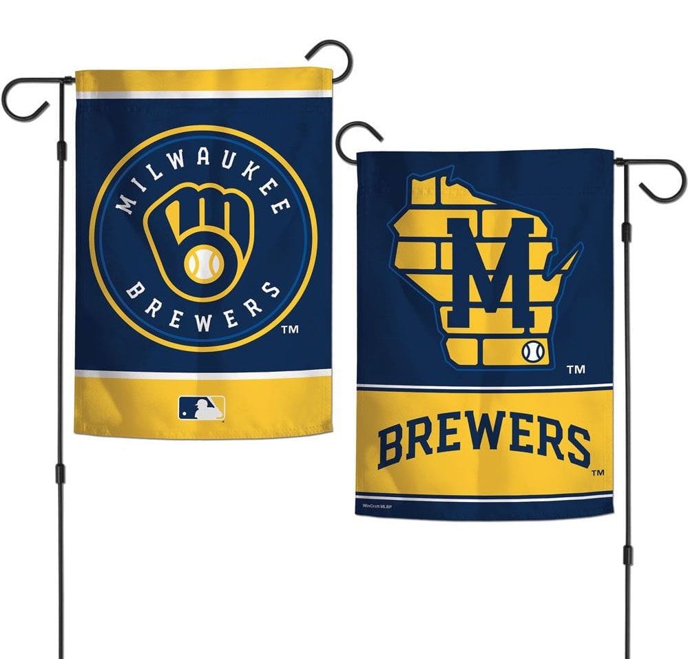 Milwaukee Brewers Garden Flag 2 Sided Current Logo 15827121 Heartland Flags