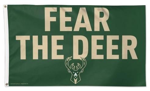 Milwaukee Bucks Flag 3x5 Fear The Deer 05956319 Heartland Flags