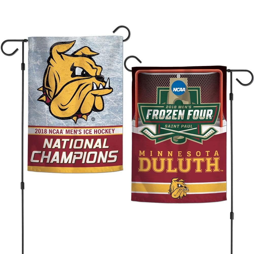 Minnesota Duluth Garden Flag 2 Sided 2018 Hockey National Champions 1694718D Heartland Flags