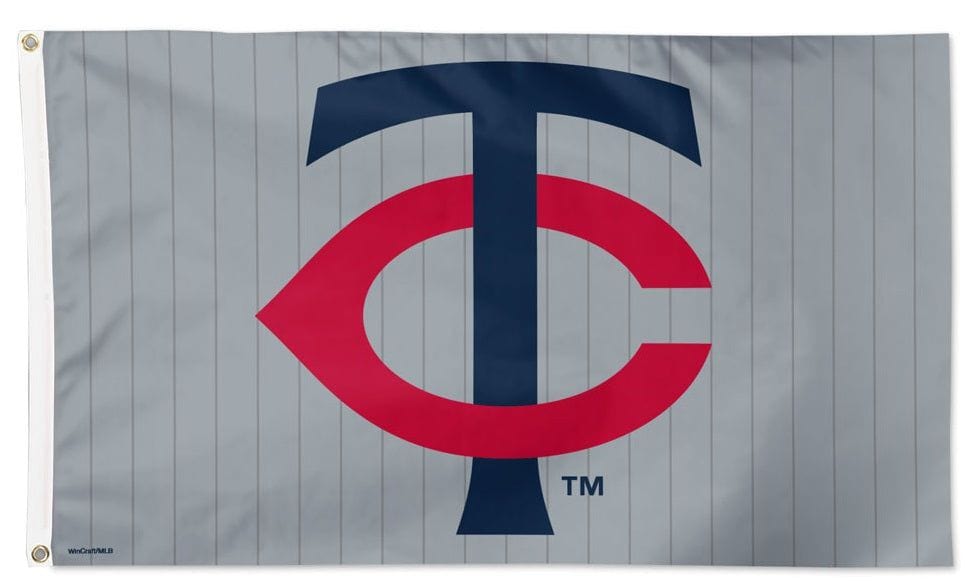 Minnesota Twins Flag 3x5 New Logo Pinstripe 35145523 Heartland Flags
