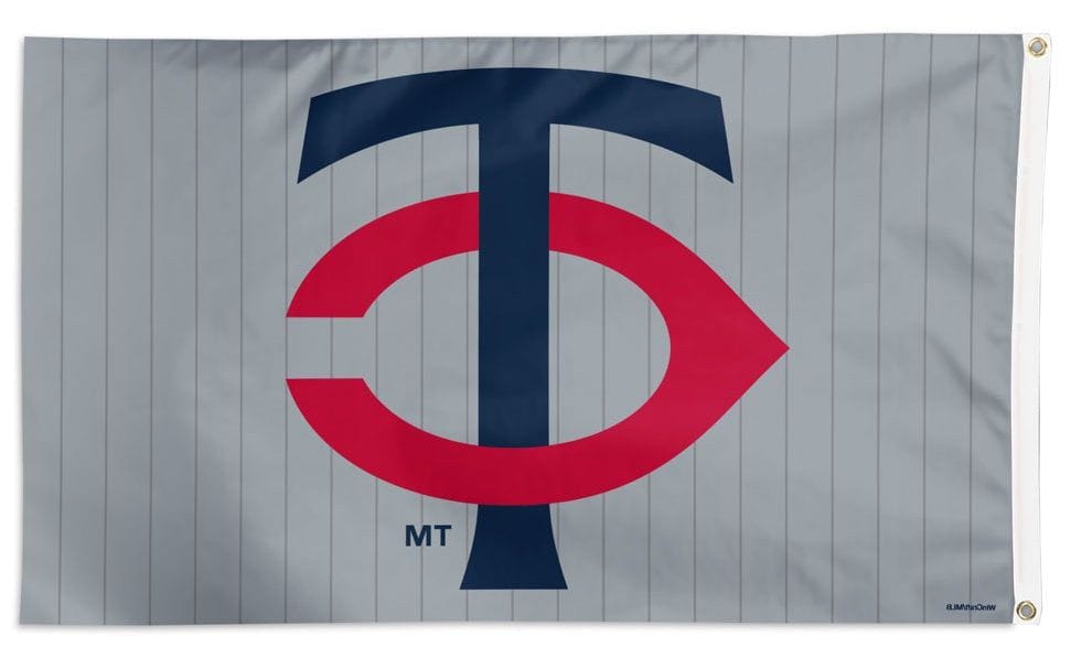 Minnesota Twins Flag 3x5 New Logo Pinstripe 35145523 Heartland Flags