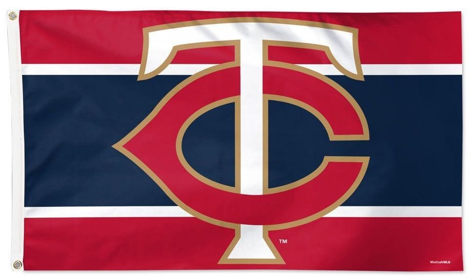 Minnesota Twins Flag 3x5 TC Logo Stripe 35410321 Heartland Flags