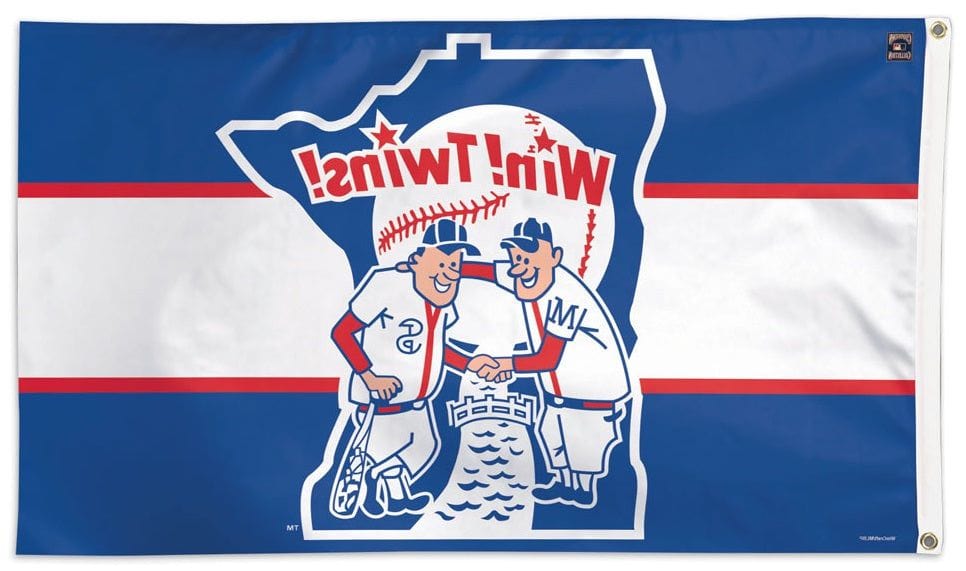Minnesota Twins Flag 3x5 Throwback Logo 04424419 Heartland Flags