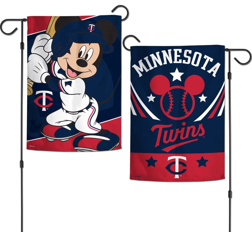 Minnesota Twins Garden Flag 2 Sided Mickey Mouse 89228123 Heartland Flags