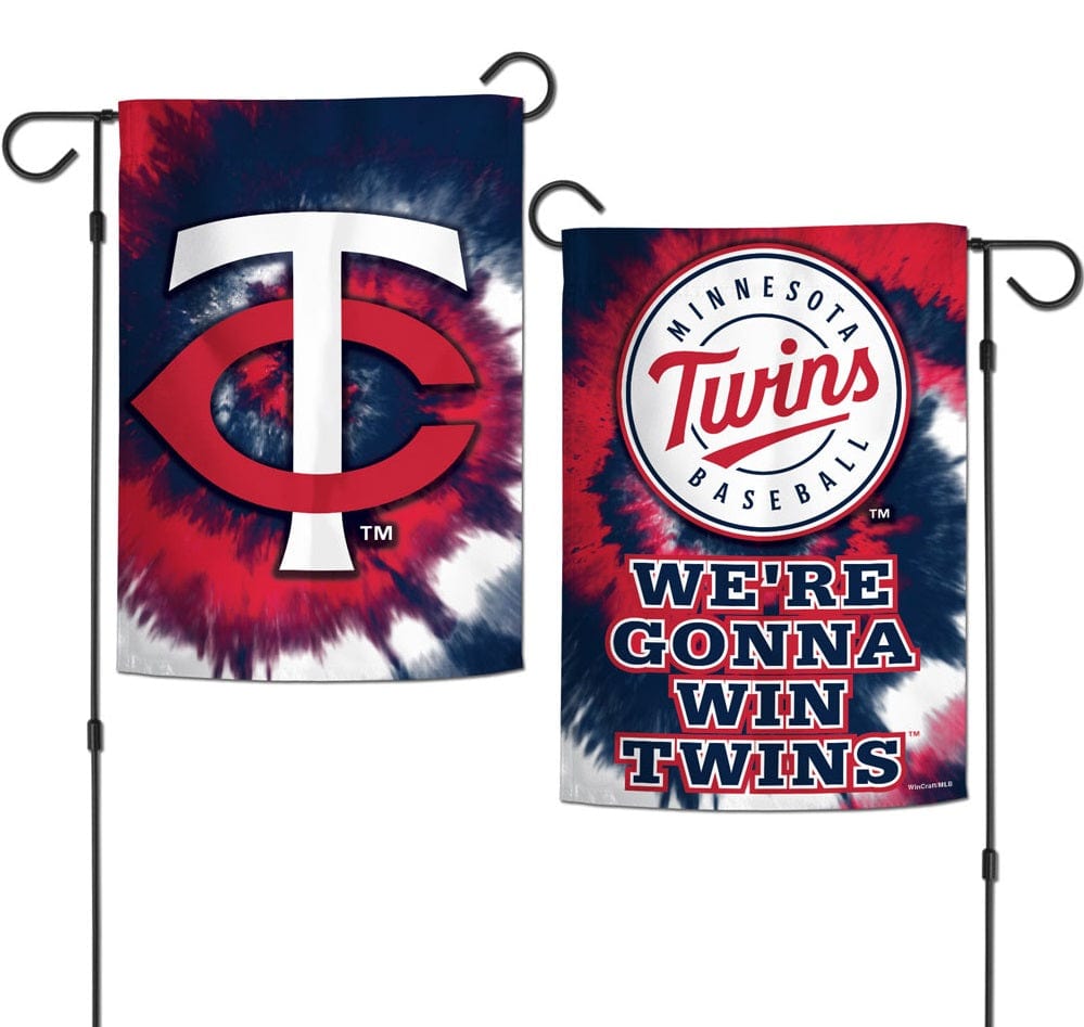 Minnesota Twins Garden Flag 2 Sided Tie Dye New Logo 38808323 Heartland Flags