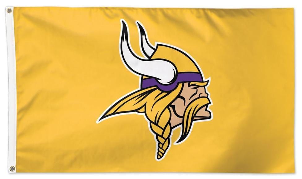 Minnesota Vikings Flag 3x5 Yellow Logo 61429117 Heartland Flags