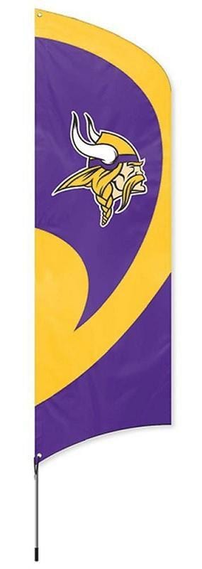 Minnesota Vikings Tall Team Feather Flag with Flagpole TTVI Heartland Flags