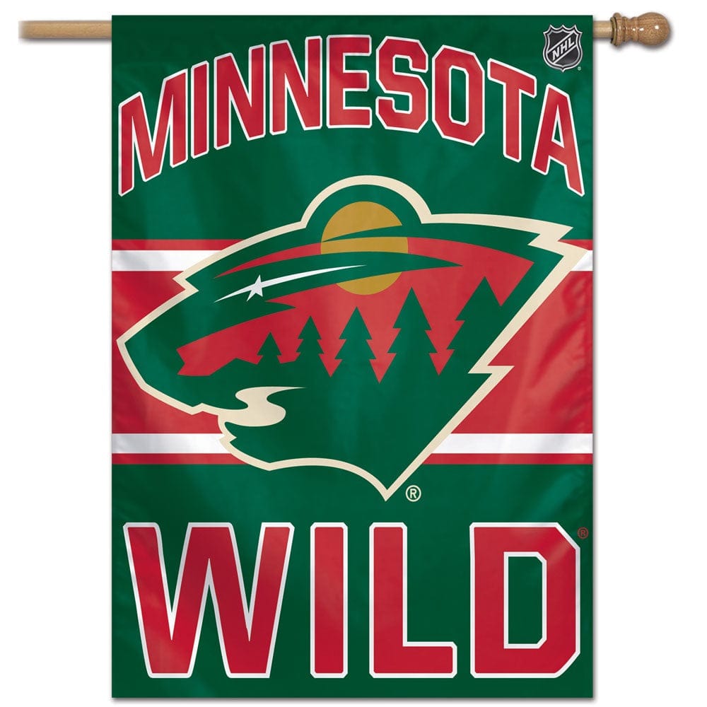 Minnesota Wild Flag Hockey Vertical House Banner 01560017 Heartland Flags