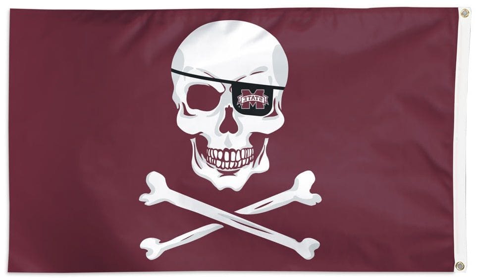 Mississippi State Leach Pirate Flag 3x5 Cross Bones 64063322 Heartland Flags