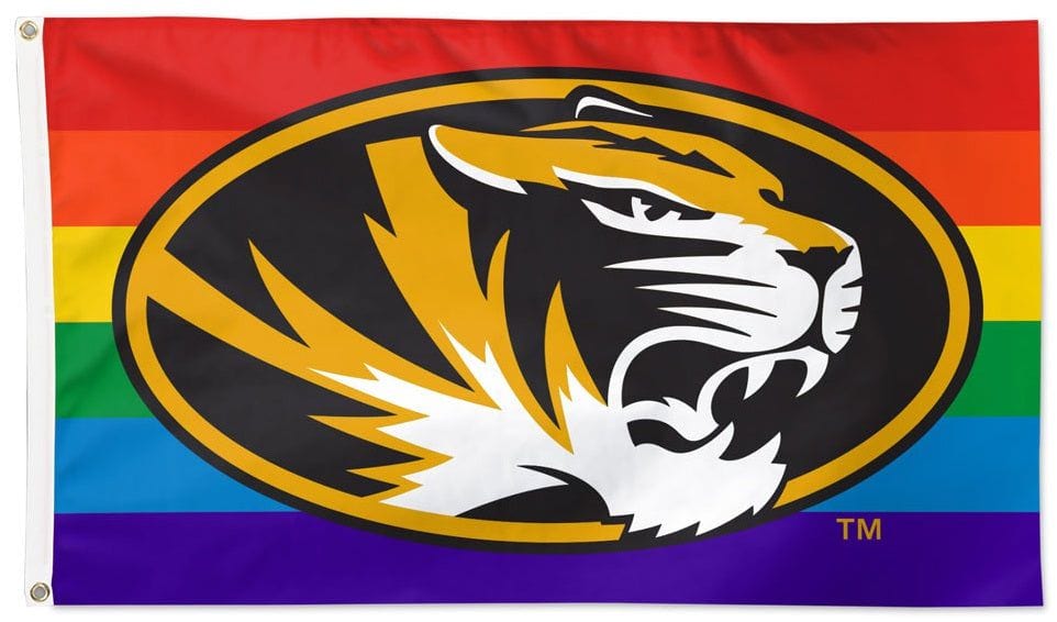 Missouri Tigers Flag 3x5 Rainbow Pride 35793321 Heartland Flags