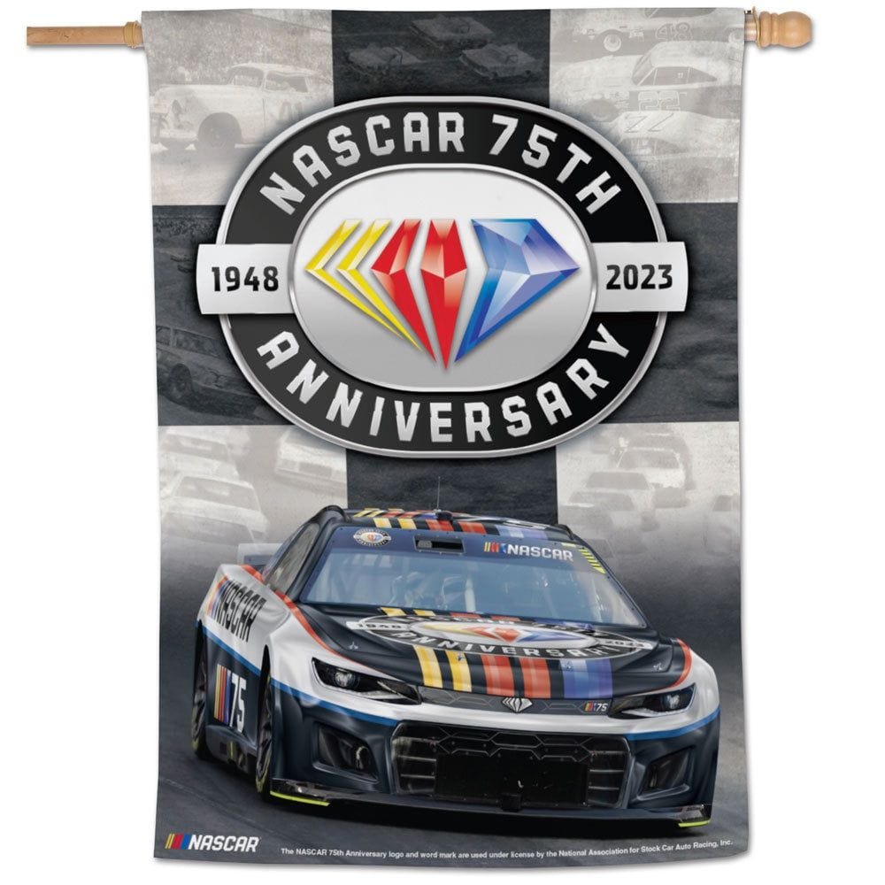 NASCAR 75th Anniversary Banner House Flag 62746322 Heartland Flags