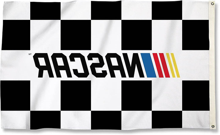 NASCAR Checkered Flag 3x5 With Logo 10877 Heartland Flags