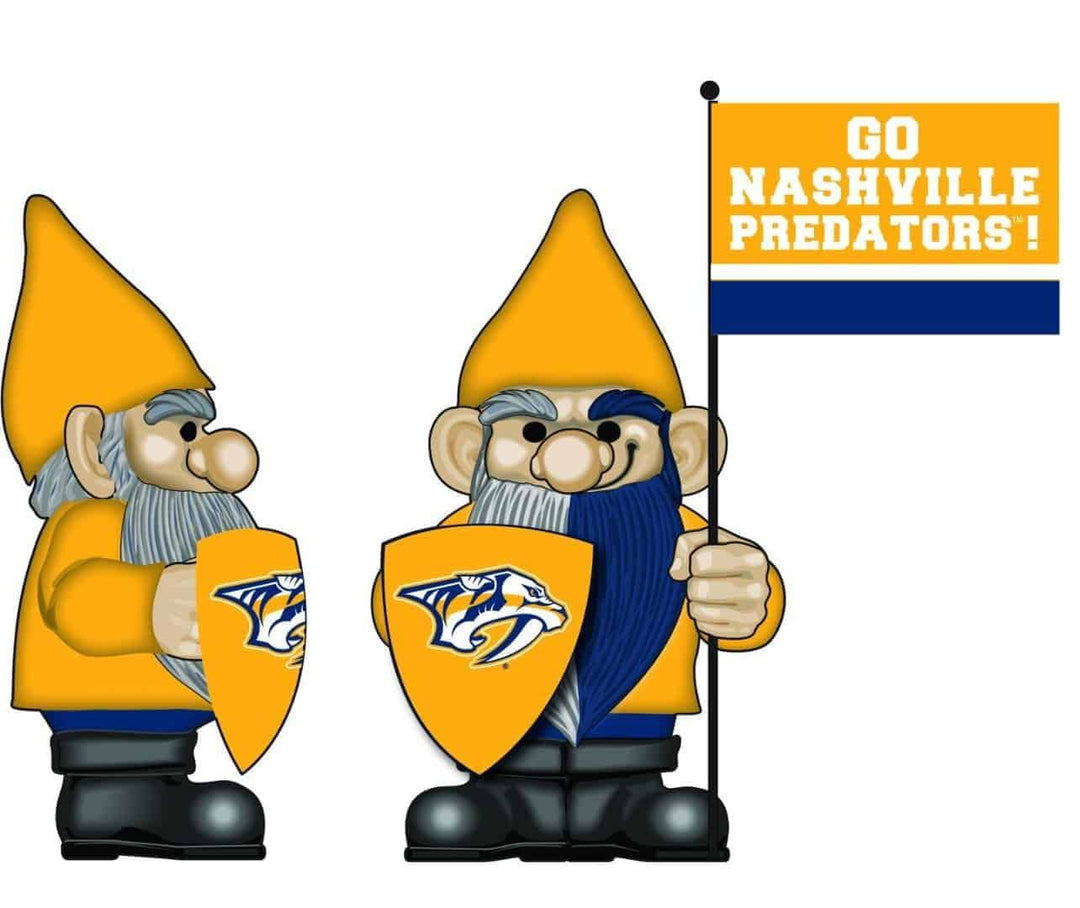 Nashville Predators Gnome with Flag Go Nashville Predators 544365FHG Heartland Flags