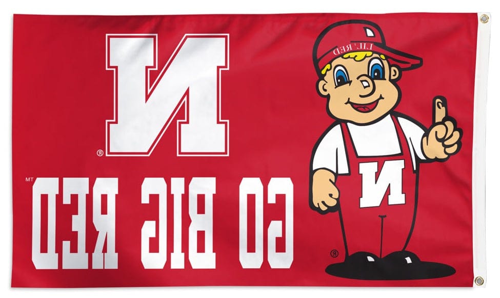 Nebraska Flag 3x5 Mascot Go Big Red 34679322 Heartland Flags