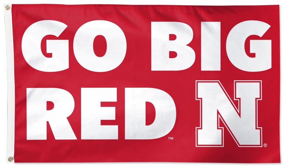 Nebraska Go Big Red Flag 3x5 09364322 Heartland Flags