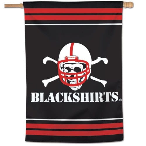 Nebraska Huskers Flag Blackshirts House Banner 72296017 Heartland Flags