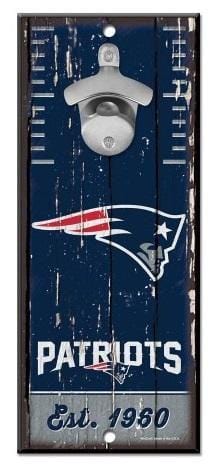New England Patriots Bottle Opener Wood Sign 59210116 Heartland Flags