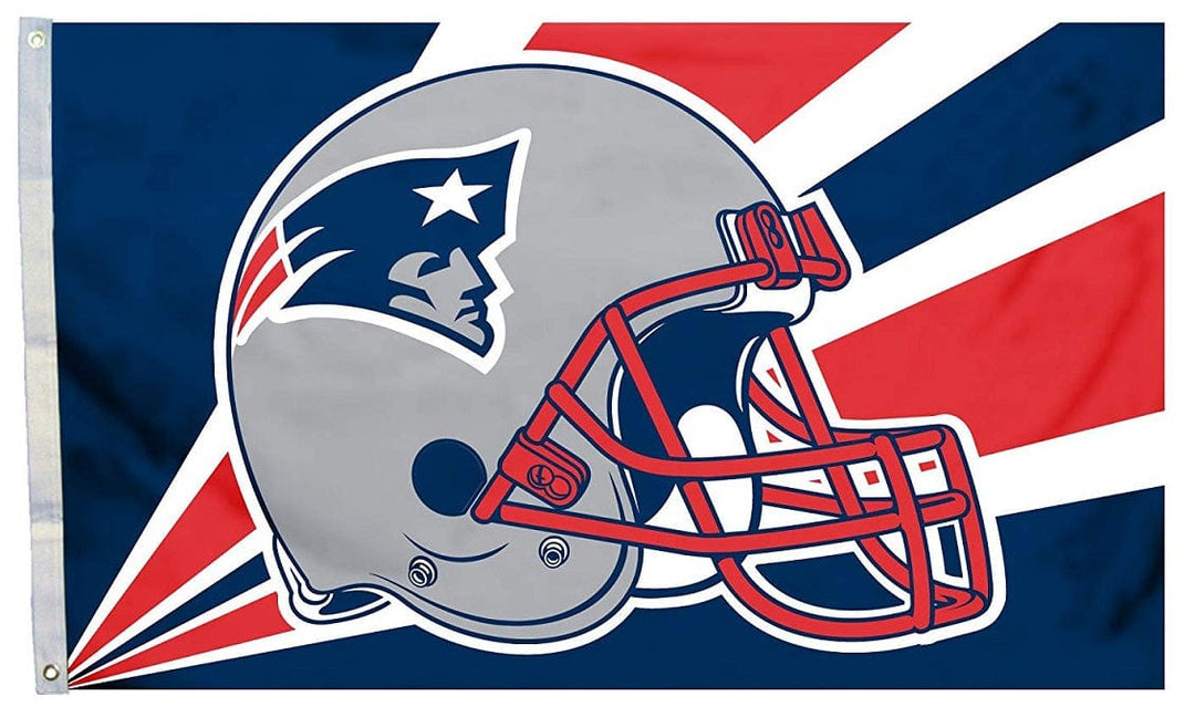 New England Patriots Flag 3x5 Helmet 94211B Heartland Flags