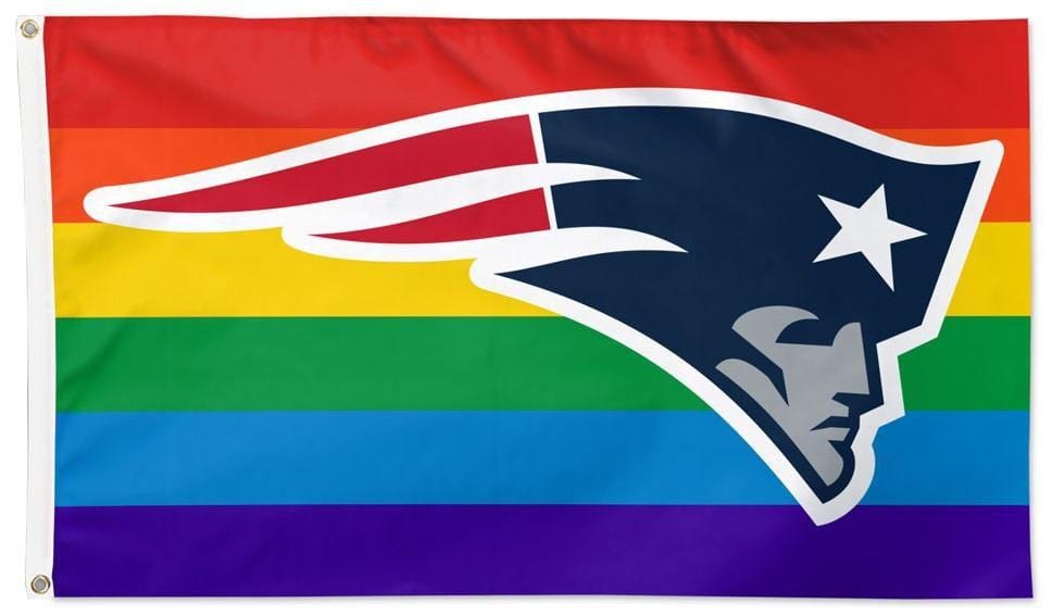 New England Patriots Flag 3x5 Pride Rainbow 32970321 Heartland Flags