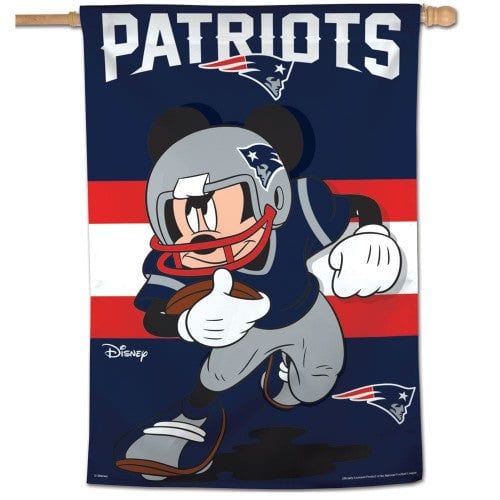 New England Patriots Flag Mickey Mouse Football Banner 71667117 Heartland Flags