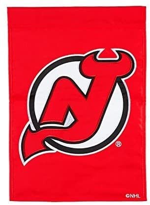New Jersey Devils Garden Flag 2 Sided Applique 164366 Heartland Flags