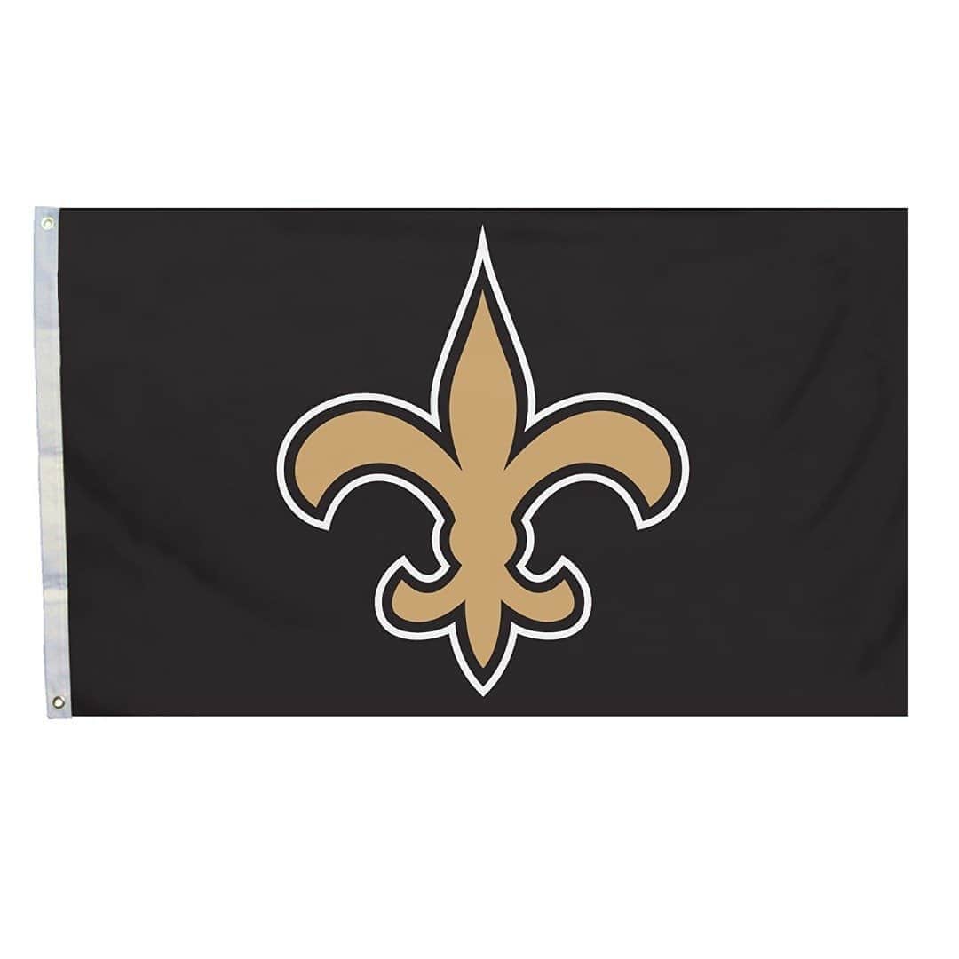 New Orleans Saints Flag 3x5 Black 94926B Heartland Flags