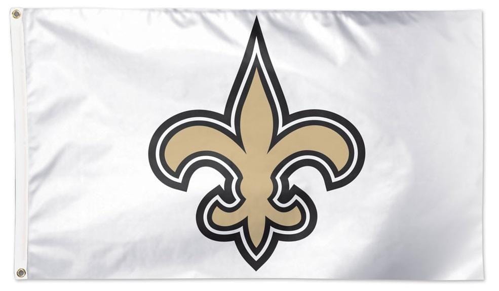 New Orleans Saints Flag 3x5 Logo White 32516321 Heartland Flags