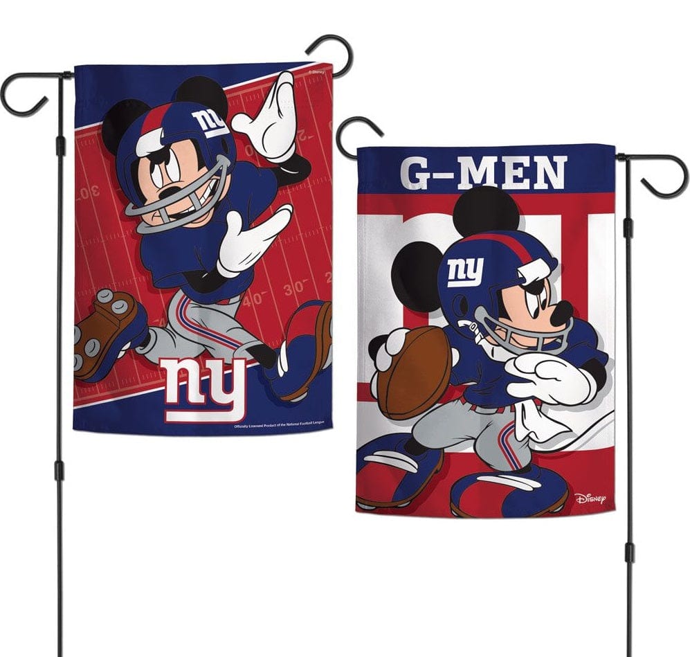 New York Giants Garden Flag 2 Sided Mickey Mouse G-Men 71790117 Heartland Flags