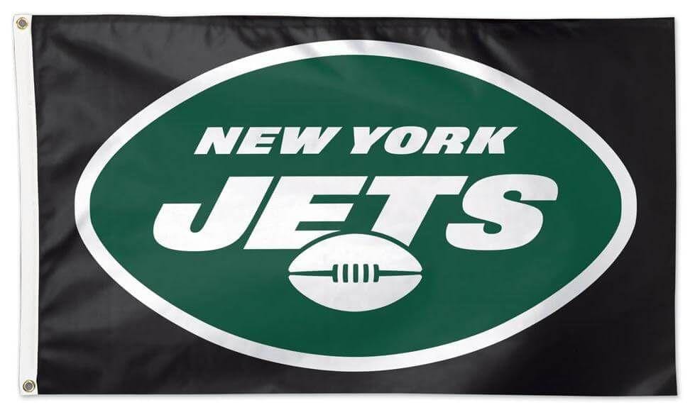 New York Jets Flag 3x5 Logo Black 45309119 Heartland Flags